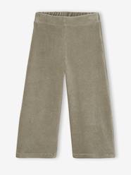 Girls-Wide Corduroy Trousers for Girls