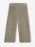 Wide Corduroy Trousers for Girls anthracite+BROWN MEDIUM SOLID+chocolate+ecru+grey blue+khaki+mauve+plum+rose 
