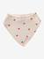 3 Bandana-Style Bibs in Cotton Gauze Brown+cappuccino+ecru+grey blue+Light Green+pale pink+printed beige+sage green+White/Print 