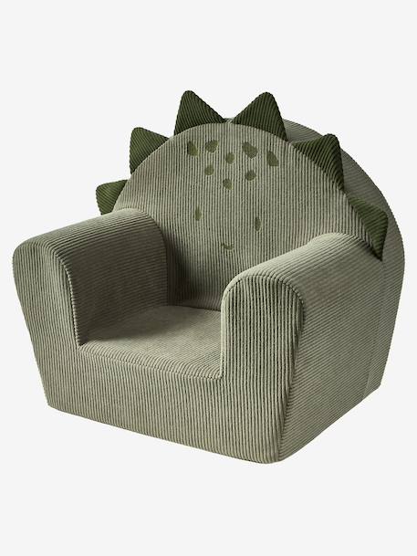 Dinosaur foam armchair - customisable green 