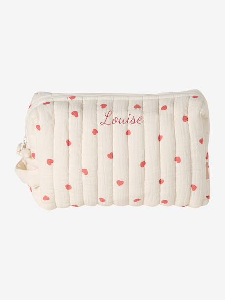 Mama Cotton Gauze Toiletry Bag ecru+hazel+printed beige+white 