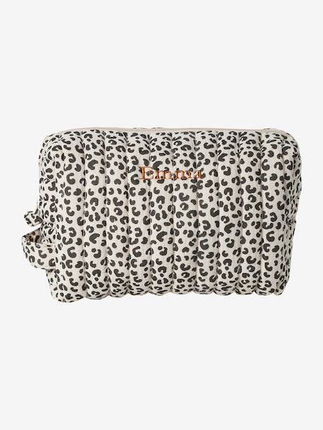 Mama Cotton Gauze Toiletry Bag hazel+printed beige+white 