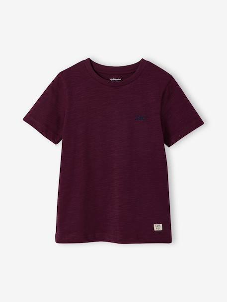 Short Sleeve T-Shirt, for Boys aubergine+Blue+Green+turquoise+white 