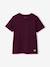 Short Sleeve T-Shirt, for Boys aubergine+Blue+Green+turquoise+white 