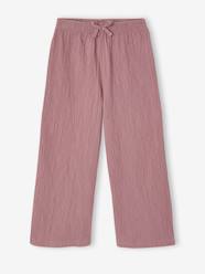 Girls-Leggings-Wide-Leg Leggings with Honeycomb Effect for Girls