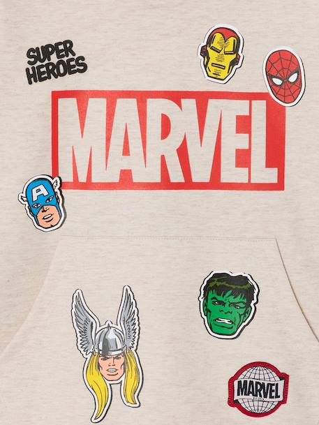Boys' AVENGERS hooded sweatshirt marl beige 