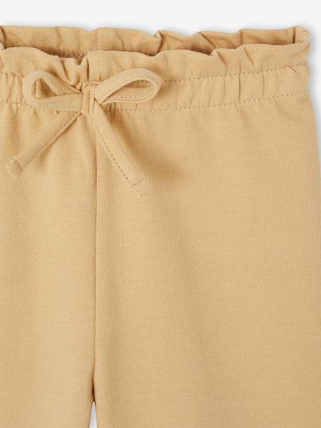Wide-leg trousers for baby girls cappuccino 