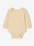 Bodysuits with long sleeves for babies with a floral print sage green 