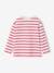 Striped Long Sleeve T-Shirt for Boys aqua green+ecru+red 