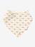 3 Bandana-Style Bibs in Cotton Gauze Brown+cappuccino+ecru+grey blue+Light Green+pale pink+printed beige+sage green+White/Print 