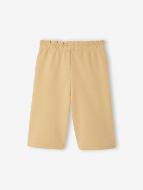 Wide-leg trousers for baby girls cappuccino 