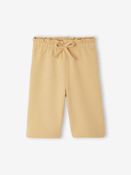 Wide-leg trousers for baby girls cappuccino 