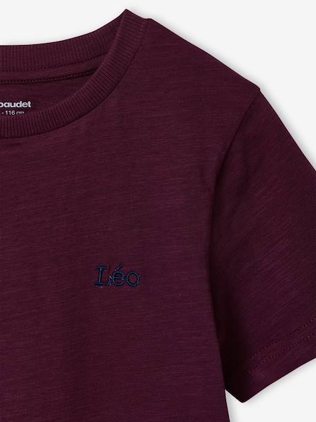 Short Sleeve T-Shirt, for Boys aubergine+Blue+Green+turquoise+white 