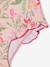 Girls' one-piece swimsuit pale pink 