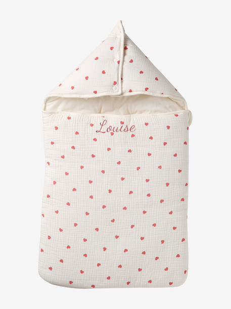 Baby Nest in Cotton Gauze crystal blue+grey blue+printed beige+printed pink+vanilla+white+WHITE MEDIUM ALL OVER PRINTED 