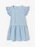 Girls' short-sleeved embroidered denim dress double stone 