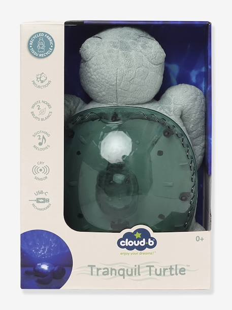 Tranquil Turtle Rechargeable Night Light, by CLOUD B blue+green+violet 
