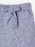 Frilled Bermuda Shorts in Cotton Gauze for Girls printed blue+printed white 