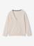 V-neck knitted cardigan BASICS for Boys marl white+navy blue 