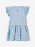 Girls' short-sleeved embroidered denim dress double stone 