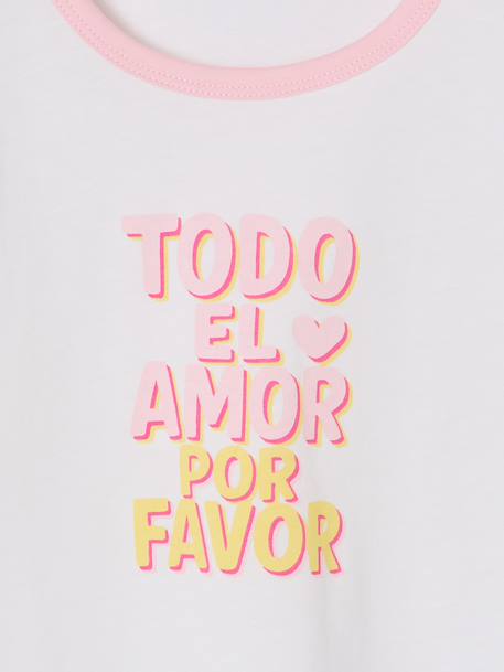Short-Sleeved T-Shirt for Girls ecru 