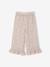 Frilled Bermuda Shorts in Cotton Gauze for Girls printed blue+printed white 