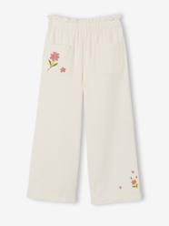 Girls-Wide-Leg Trousers in Cotton Gauze for Girls