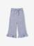 Frilled Bermuda Shorts in Cotton Gauze for Girls printed blue+printed white 