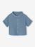 Boy's cotton gauze shirt denim blue 