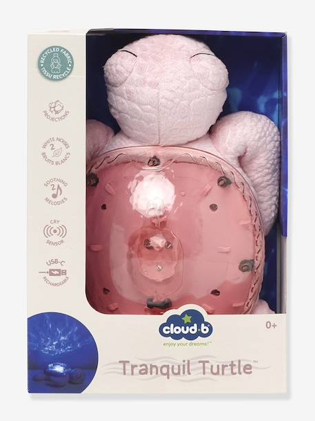 Tranquil Turtle Rechargeable Night Light, by CLOUD B blue+blush+green+violet 