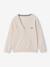 V-neck knitted cardigan BASICS for Boys marl white+navy blue 