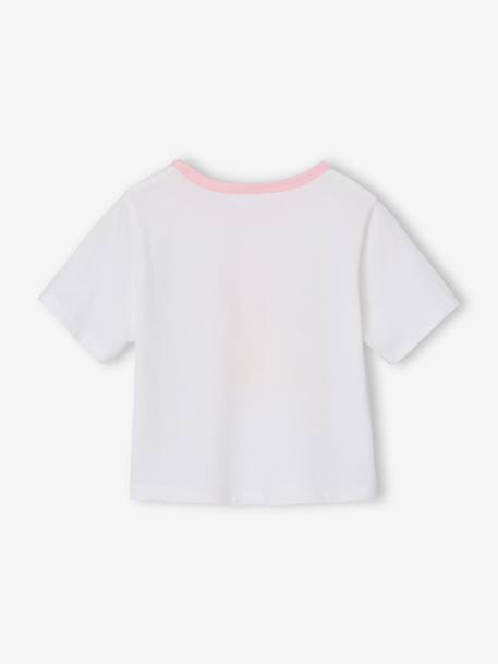 Short-Sleeved T-Shirt for Girls ecru 