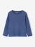 Pack of 3 long-sleeved girls' fancy t-shirts anthracite+coral+ecru+grey blue+indigo+mauve+rose 