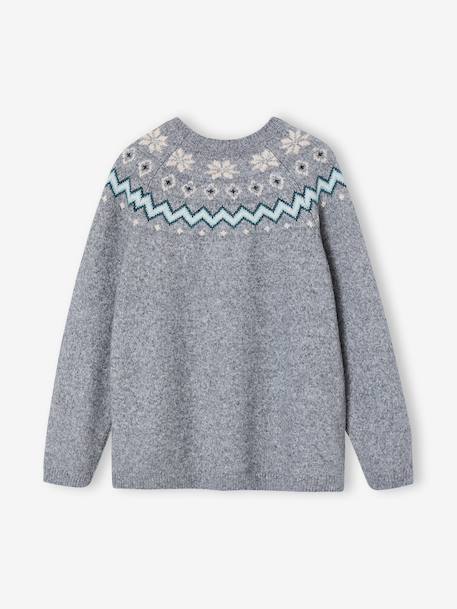 Fluffy Christmas Jumper for the Whole Family marl grey 