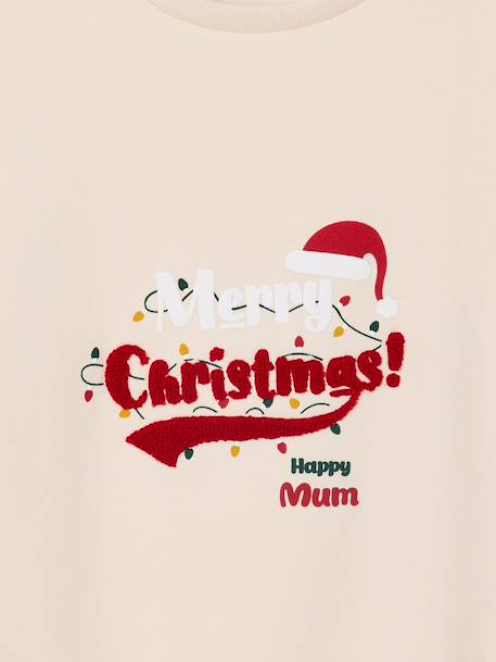 Christmas family capsule women's sweatshirt vanilla 