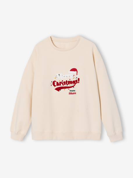 Christmas family capsule women's sweatshirt vanilla 