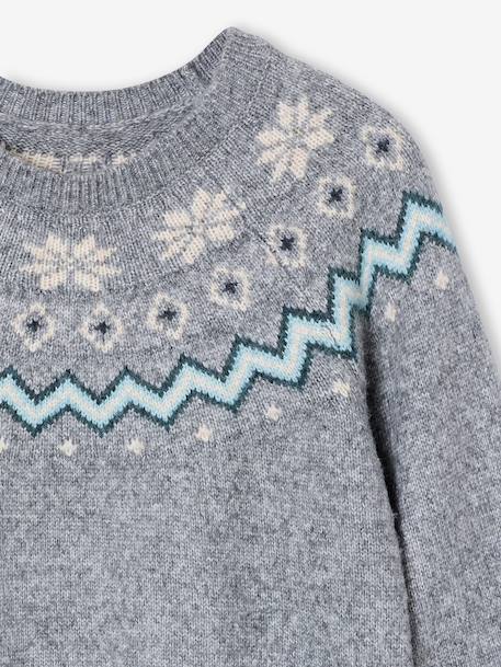 Fluffy Christmas Jumper for the Whole Family marl grey 