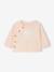 Baby sweatshirt and trouser set ecru+pale pink 