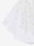 Girl's tulle skirt with lurex embroidery white 