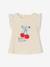 Fancy Pattern T-Shirt in Organic Cotton for Girls ecru 