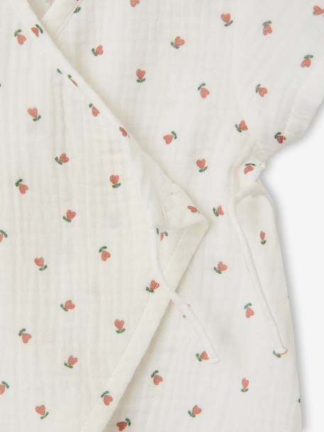 Customisable baby girl playsuit ecru 