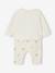 Baby sweatshirt and trouser set ecru+pale pink 