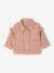 Frilly jacket for baby girls rosy 