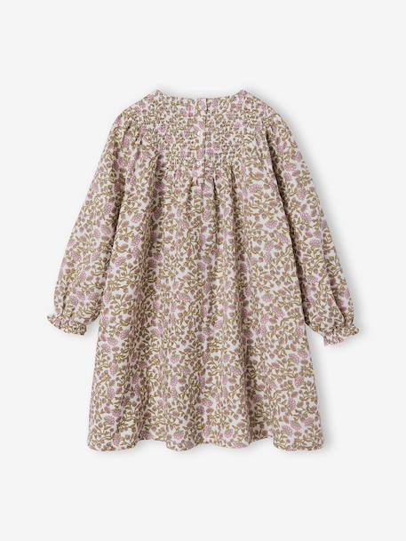Girl's sherpa dress and cardigan set ecru 