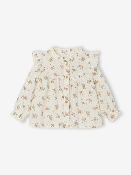 Ruffled Blouse for Babies vanilla 