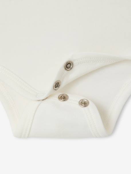 Organic Cotton Bodysuit for Baby Boys ecru 