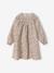Girl's sherpa dress and cardigan set ecru 
