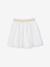 Girl's tulle skirt with lurex embroidery white 