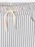 Pack of 2 Pairs of Fleece Bermuda Shorts for Baby Boys striped blue 