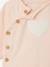 Baby sweatshirt and trouser set ecru+pale pink 